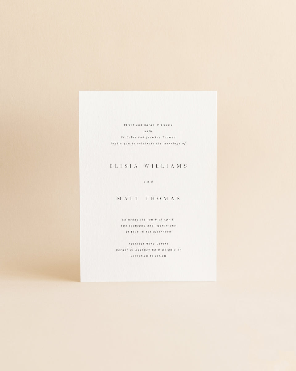 August Invitation Cards | Best Invitation Cards | Oak and Ivory